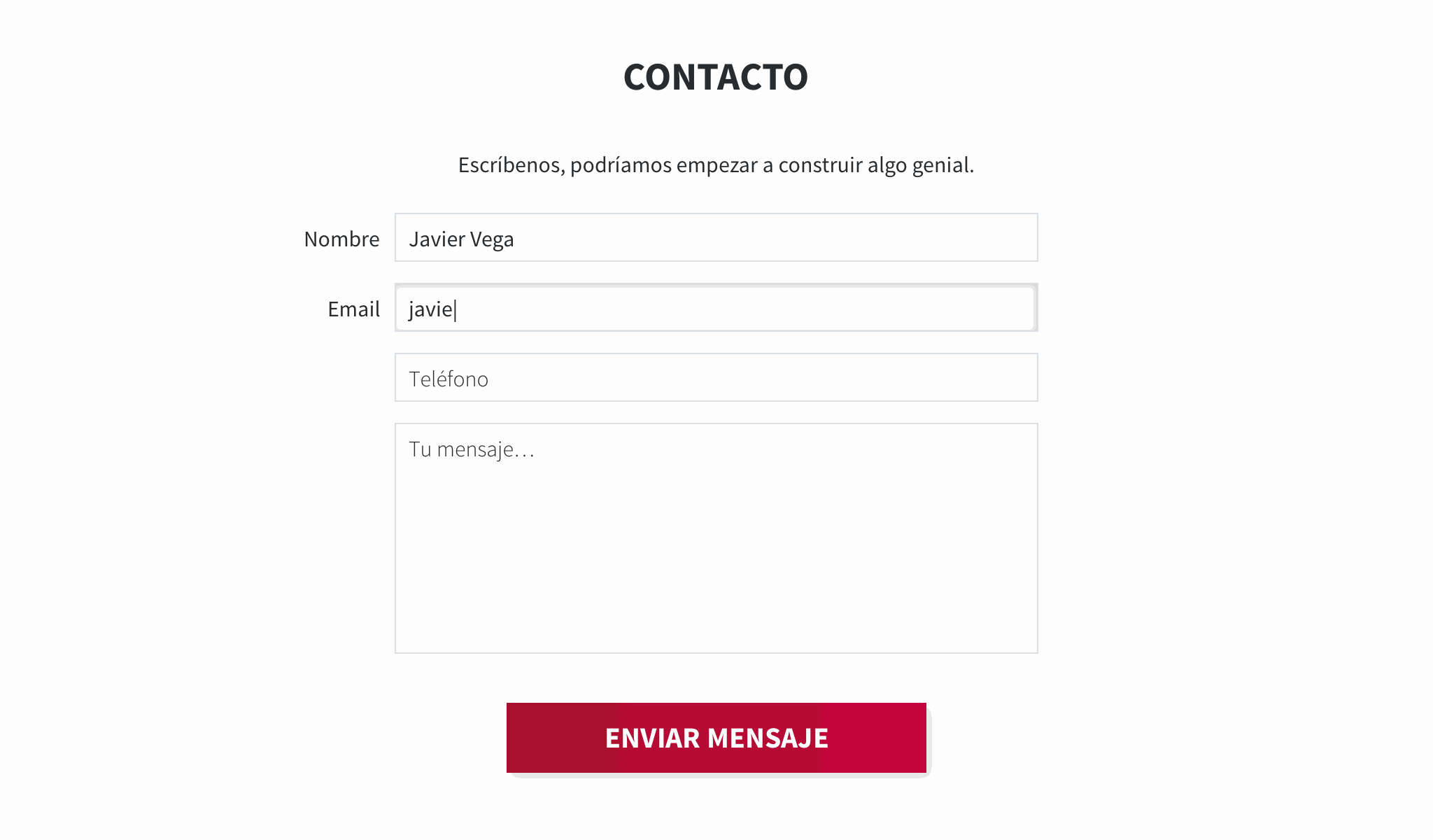 Imagen de Odoo y bloque de texto